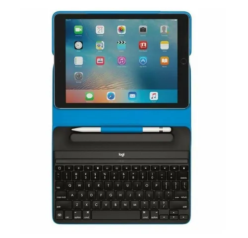 Logitech Create Tastatur Case für iPad Pro 9.7" - Smart Connector & Hintergrundbeleuchtung - Tastatur Case für iPad Pro 9,7" mit Smart Connector und anpassbarer Hintergrundbeleuchtung für komfortables Tippen bei Tag und Nacht, ideal für Kreativität und Produktivität.