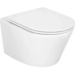 Combi-Pack Amur Wand-Tiefspül WC Spülrandlos und WC-Sitz Edoma Sandwich softclose - 93 255 64