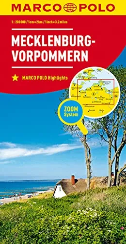 MARCO POLO Karte Deutschland Blatt 2 Mecklenburg-Vorpommern 1:200 000: Wegenkaart 1:200 000 (MARCO POLO Karten 1:200.000)