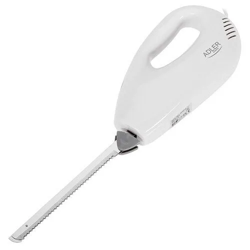 Elektrisches Messer ADLER AD 4512 – Effizientes Schneiden leicht gemacht - Küchenmesser mit 200 W Leistung und ergonomischem Design für müheloses Schneiden von Brot, Fleisch und mehr.