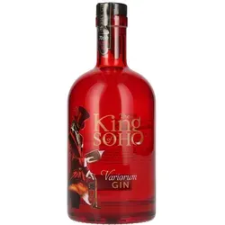 King of Soho Variorum Gin - Gin mit 37,5% Vol., bietet frische Erdbeer- und Kamillennoten sowie natürliche Erdbeeraromen für ein einzigartig süßes Geschmackserlebnis.