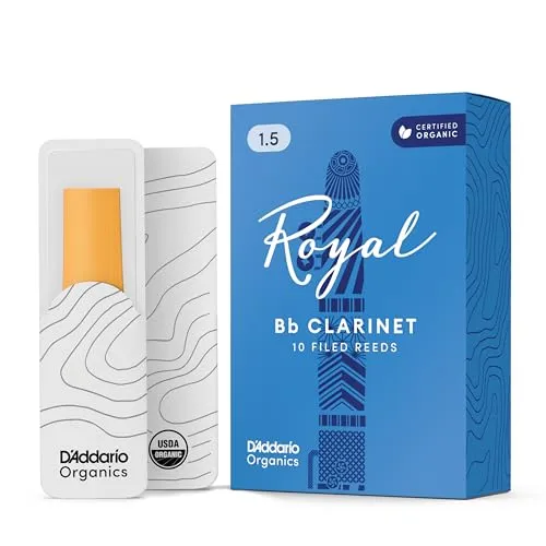 D'Addario Royal Blätter für Bb-Klarinette Stärke 1.5 (10 Stück) Blau