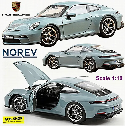 Porsche 911 (992) S/T Meissenblau Norev 1:18 - Exklusives Sammlermodell - Autos, LKW & Busse - Detailgetreues Modell im Maßstab 1:18, ideal für Sammler und Porsche-Liebhaber, mit Originalverpackung.