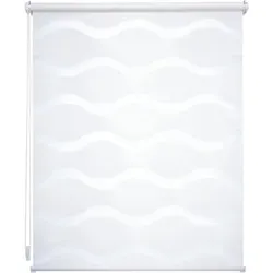 Doppelrollo Wave von Liedeco, 80 cm x 150 cm - Rollos, freihängend und ohne Bohren montierbar, bieten optimalen Lichtschutz und Sichtschutz – ideal für Fenster und Türen.