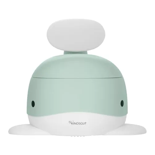 Kindsgut Kinder-Töpfchen Wal-Design - Töpfchen für Kinder mit ergonomischer Rückenlehne und rutschfester Unterseite. Ideal für das Toiletten-Training und in verschiedenen Farben erhältlich. Inklusive gratis Pottybuch für spielerisches Lernen!