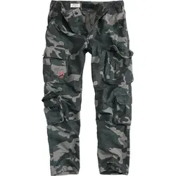 Surplus Airborne Slimmy Hose in Schwarz, Größe XL für Männer - Moderne Interpretation des SURPLUS Klassikers! Die Airborne Vintage Cargo Hose vereint bewährte Merkmale mit einem angesagten Schnitt für optimalen Tragekomfort.