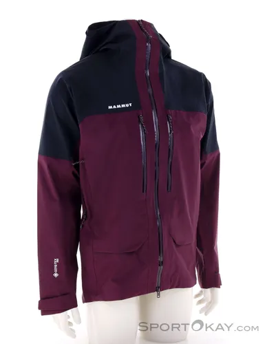 Mammut Crater Pro HS Hooded Jacket Men - Hardshelljacke - Regenjacke aus 3-lagigem GORE-TEX Pro, wind- und wasserdicht, ideal für Alpin- und Eiskletterabenteuer mit umweltfreundlichem, recyceltem Material.