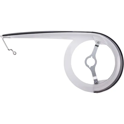 Hesling Cambio Kettenschützer Transparent, Schwarz, Einheitsgröße - Robuster Kettenschützer für Fahrräder, schützt zuverlässig vor Schmutz und Beschädigungen. Ideal für Ketten mit bis zu 48 Zähnen und Ø 22 cm.