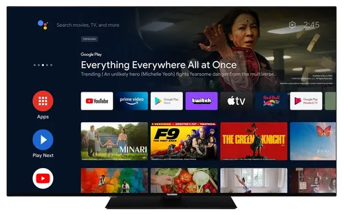 TELEFUNKEN Android TV 65 Zoll D65U750X2CW - 4K UHD Smart TV mit HDR Dolby Vision, beeindruckendes Klangerlebnis dank Dolby Atmos und smarter Sprachsteuerung