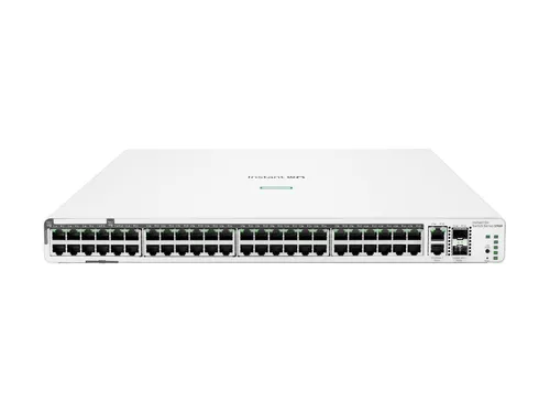 Aruba JL809A 48-Port Managed Switch - Netzwerk-Switch mit 48 Anschlüssen, PoE-Unterstützung und 600 W Budget, ideal für leistungsstarke Netzwerkinfrastrukturen.