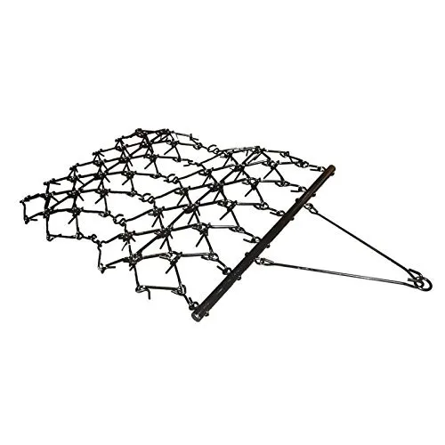 DEMA Wiesenegge 122 cm – Effizientes Anbaugerät für Rasenpflege - Vertikutiererzubehör für Rasentraktoren, ideal für die Bodenbearbeitung mit robusten Metallzinken für optimale Rasenpflege.