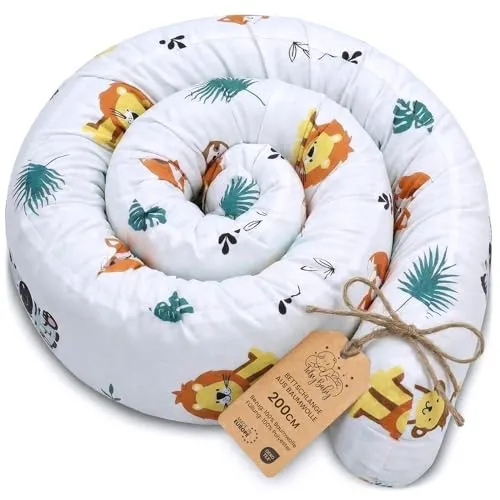 Totsy Baby Gardine Seitenschläferkissen Bettschlange Body Pillow 200 cm - Hochwertiges Stillkissen aus 100% Baumwolle, ideal für eine bequeme Schlafposition. Perfekt für Mamas und Babys zur Unterstützung beim Stillen und Entspannen.