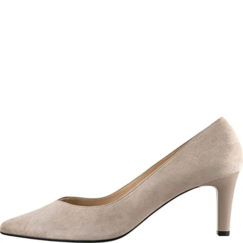 HÖGL Damen Boulevard 60 Taupe Pumps - Elegante Pumps mit 7 cm Pfennigabsatz, aus nachhaltigen Materialien und ohne Verschluss für optimalen Komfort.