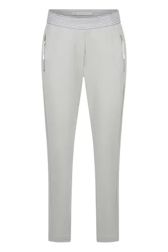Raffaello Rossi Schlupfhose Natina Ribbon - hellgrau - Moderne Joggpant mit Gummibund und Reißverschlusstaschen für lässigen Stil. Hochwertiger, leichter Hightech-Jersey bietet hervorragenden Tragekomfort und Pflegeeigenschaften. Ideal für entspannte und schicke Looks!