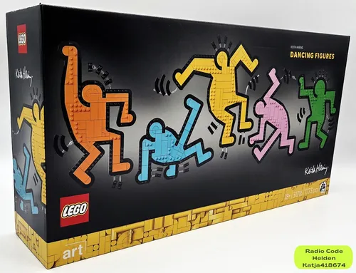 Keith Haring – Tanzende Figuren LEGO® Set - LEGO® Set inspiriert von Keith Harings ikonischen tanzenden Figuren, fördert Kreativität und bringt Kunst ins Kinderzimmer.