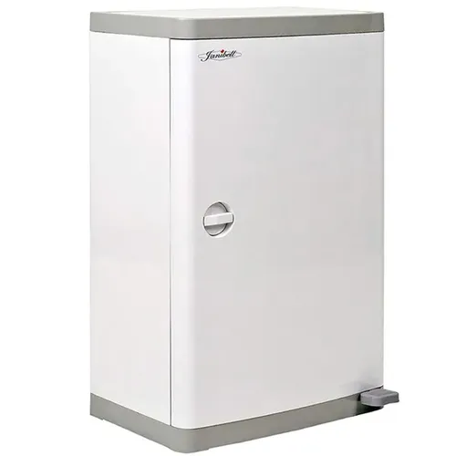 Janibell Diaper Pail Windeleimer 43 L mit Fußpedal - Hygienisches Windelentsorgungssystem mit großer Kapazität und Handsfree-Funktion. Ideal für gewerbliche Umgebungen, geruchsfrei durch Doppeldeckel und effizienter Müllsackwechsel.