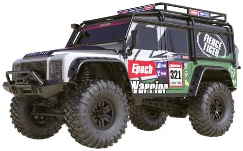 Amewi 22590 Dirt Climbing Fierce Tiger SUV Crawler 4WD 1:10 RTR - Spritzwassergeschützt, robuster Rahmen für volle Outdoortauglichkeit, inkl. Fernsteuerung und Akku