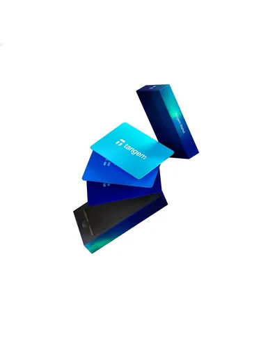 Tangem Wallet - 3-Karten-Set - Electric Night - Erleben Sie die Zukunft der Krypto-Wallets mit dem Tangem Wallet. Hochsichere Karten für die einfache Verwaltung Ihrer digitalen Vermögenswerte – ideal für Einsteiger und Experten. Robust, wasserfest und mit zertifiziertem Mikrochip.
