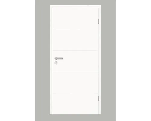 Pertura Zimmertür Tilda 10 Design weiß lackiert (ähnlich RAL 9003) 61x198,5 cm R