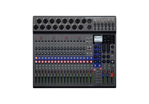 Zoom LiveTrak L-20 - digitales Mischpult, schwarz - Multimedia, Audio, Mischpult - 20-Kanal Live-Mischpult mit USB-Interface, ideal für Live-Aufnahmen und professionelle Audio-Produktionen.