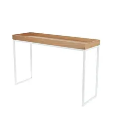 Konsolentisch Pizzo Kurz Weiß Eiche Natur