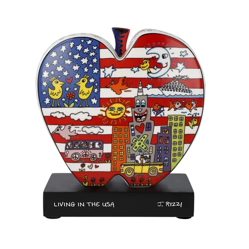 Goebel Figur "Living in the USA" von James Rizzi - Pop Art Porzellan - Figur aus hochwertigem Porzellan, inspiriert von James Rizzi, bringt lebendige Pop Art in Ihr Zuhause - ideal für Sammler und als Geschenk!