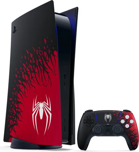 SONY PlayStation 5-Konsole - Marvels Spider-Man 2 Limited Edition Bundle, atemberaubende Grafik und unvergleichliches Spielerlebnis in Schwarz-Rot-Weiß