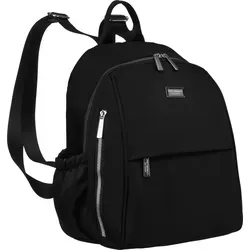 Peterson Damenrucksack Malaminn schwarz - Stilvoll und funktional - Eleganter Damenrucksack aus hochwertigem Nylon mit 9 Taschen für optimale Organisation. Verstellbare Gurte sorgen für hohen Tragekomfort. Perfekt für Alltag und Ausflüge.