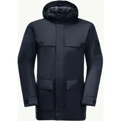 Jack Wolfskin Herren Winter Storage M Parka, night blue, XXL EU - Funktionsjacke, wasserdicht und winddicht, ideal für kalte Tage, hergestellt aus recycelten Materialien und bluesign-zertifiziert für nachhaltigen Schutz.