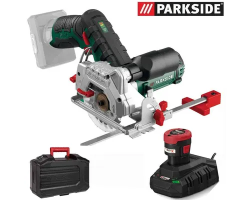 Parkside Akku-Hochentaster 12V Mini-Handkreissäge PHKSA 12 - Sägen für präzise Schnitte, inklusive Akku und Ladegerät für maximale Flexibilität und Mobilität.
