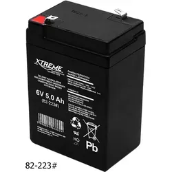 Xtreme Blei-Akku Gel Battery Lead Acid Battery Batterie Akku (6V 5Ah)