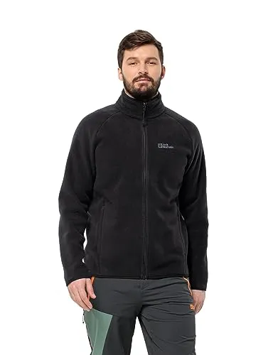 Fleecejacke JACK WOLFSKIN "WALDSTEIG FZ M" - Funktionsjacke aus recyceltem POLARTEC® 300 DOUBLE VELOUR-Fleece, bietet exzellente Wärme und Atmungsaktivität, ideal für kühle Morgenstunden.