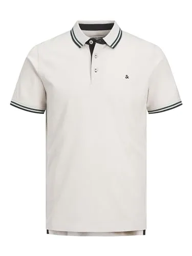 JACK & JONES Herren Slim Fit Polo Shirt JJEPAULOS - Poloshirt für Herren in schmaler Passform, aus hochwertigem Pique Cotton für ein angenehmes Tragegefühl und elegante Optik, ideal für Sommer-Looks.