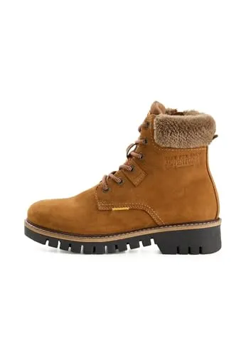 camel active Damen Lederschuh mit Seitenzipper Orange - Stylischer Lederschuh mit seitlichem Reißverschluss für einfaches An- und Ausziehen. Leichte Sohle und warmes Futter sorgen für Komfort an kühlen Tagen. Ideal für modebewusste Frauen.