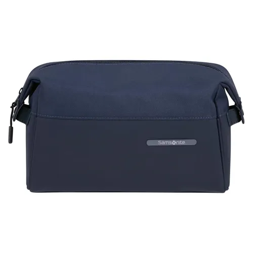 Samsonite Kulturbeutel Stackd Toilet Pouch - Kulturbeutel aus 50% recyceltem PET und Kunstleder, nachhaltig und stilvoll, ideal für Reisen mit 4 Litern Volumen.