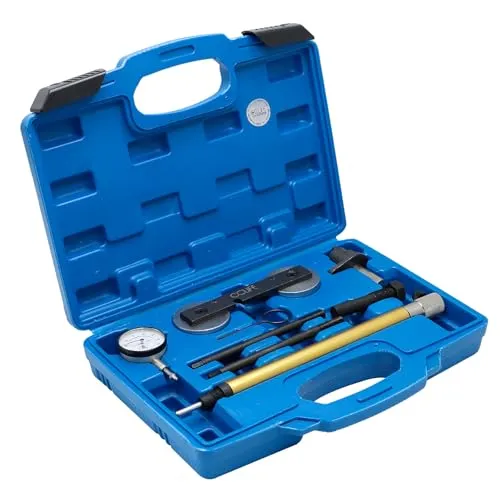 CCLIFE Druckluftwerkzeug Motor Steuerkette Werkzeug Set 8-tlg - Druckluftgeräte für VAG Fahrzeuge, ideal für Audi, Seat und Skoda 1.2, 1.4 TSI/FSI, sorgt für präzise Motorwartung.