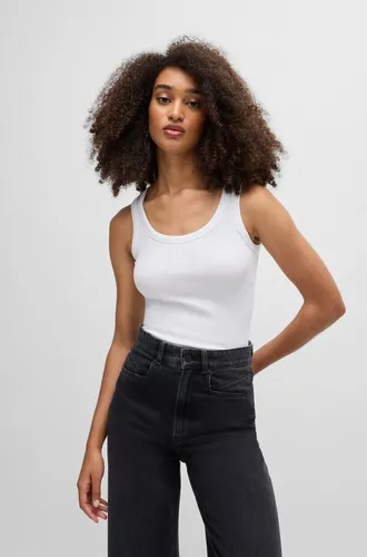 BOSS Damen C_Ematite T-Shirt, Weiß, Größe M - T-Shirt für Damen von BOSS, stilvolles Design und hoher Tragekomfort für jeden Anlass.