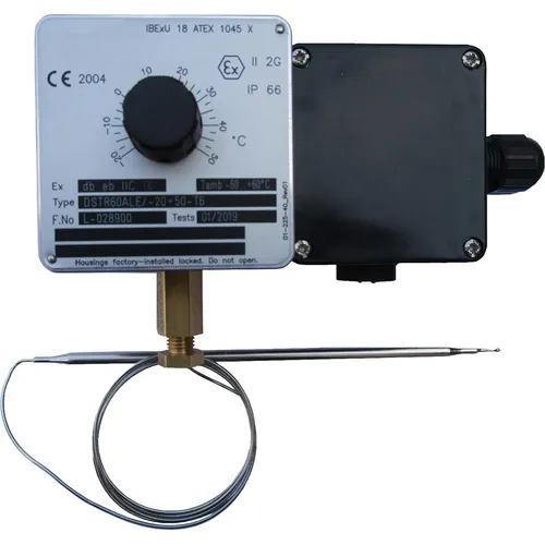 Schultze EX TR60E-50 Ex-Thermostat -20..+50°C - Raumtemperaturregler für explosionsgefährdete Bereiche, IP66 Schutzklasse und ideal zur sicheren Temperaturregelung.
