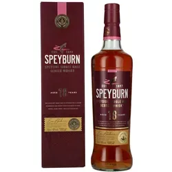 Speyburn 18 Years Old Speyside Single Malt Scotch Whisky 40% Vol. 0,7l in Geschenkbox - Erleben Sie den Speyburn 18 Years Old, einen exquisiten Single Malt Scotch Whisky aus Speyside. Mit 40% Vol. überzeugt er durch seine harmonische Tiefe und kommt in einer stilvollen Geschenkbox – ideal für Genießer und Sammler.