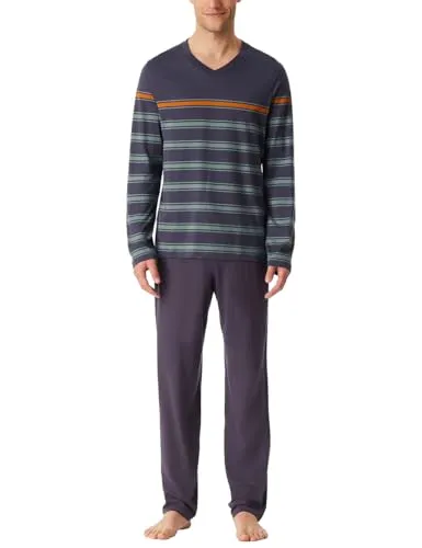 Schiesser Herren Schlafanzug lang - Bequemes Nightwear Set - Hochwertiger Schiesser Herren Schlafanzug lang, ideal für entspannte Nächte. Aus weichem Material für höchsten Tragekomfort. Perfekt für gemütliche Abende zu Hause.
