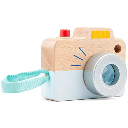 Woet® Holzspielzeug Kamera für Kinder - Rollenspiel Reisespielzeug - Rollenspiel Spielzeug - Ab 2 Jahren