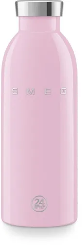 SMEG WBF01PK 24Bottles Clima Bottle Cadillac Pink 500 ml - Isolierte Edelstahlflasche in Cadillac Pink, ideal für unterwegs. Hält Getränke lange auf der gewünschten Temperatur und überzeugt durch elegantes Design.
