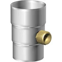 SAREI Regenwassersammler DN 100 mm - Regentonnen-Zubehör aus langlebigem Zink und Kupfer, für effizientes Regenwasser-Recycling mit einfacher Montage und Überlauf-Stopp-Technologie.