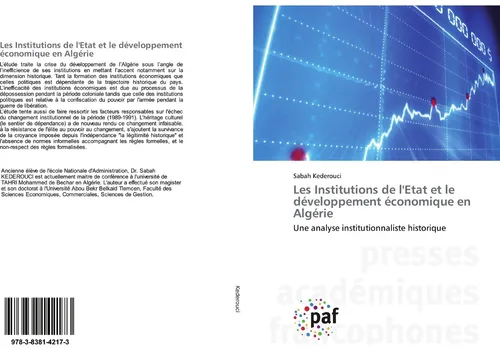 Les Institutions de l'Etat et le développement économique en Algérie Sabah Keder
