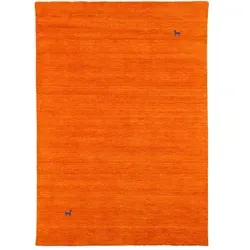 Pergamon Natur Teppich 120x180 cm - Premium Wollteppich aus 100% reiner Schurwolle, elegant im Gabbeh Muster, ideal für stilvolle Wohnräume.