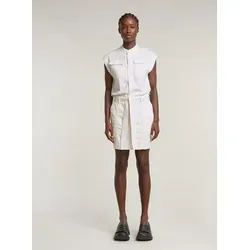 G-Star D26164-D454-G377 Pocket Cap Sleeve Kleid für Damen - Lässig und nachhaltig: Das ärmellose Pocket Dress aus Bio-Baumwolle bietet einen geraden Schnitt, praktische Taschen und einen Rundhalsausschnitt. Ideal für entspannte Tage!