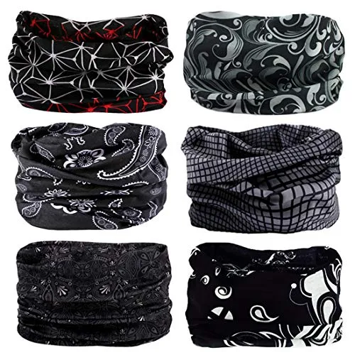 Stück Nahtlose Bandanas Multifunktionstuch Schal - Elastiche Multifunktion Stirnband Gaiter Balaclava Gesichtsmaske Kopfbedeckung UV Residenz für Yoga Laufen Wandern Radfahren Motorradfahren 6
