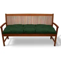 Beautissu Bankauflage Flair BK, Sitzkissen 150x50x10cm in Grün - Hochwertige Auflage für Gartenbänke, 150 cm lang, aus 100% Polyester, pflegeleicht und ideal für mehr Komfort im Freien.