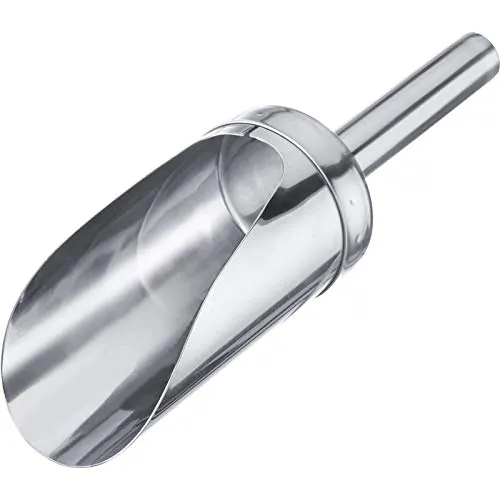 Westmark Back-/Abwiege-/Abfüllschaufel, Füllvolumen: 300 ml (ca. 350 g Mehl), rund, Rostfreier Edelstahl, Silber, 91132270