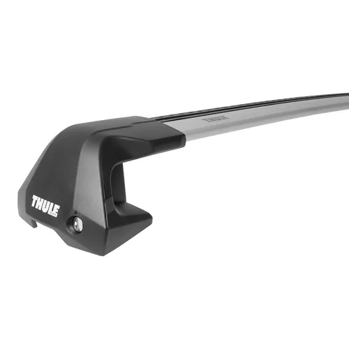Thule Aluminium Dachträger für Audi A6 e-tron Avant GH5 - Gepäckträger mit abnehmbaren Querträgern und Anti-Diebstahlschloss, ideal für sicheres Transportieren von Lasten bis 75 kg.